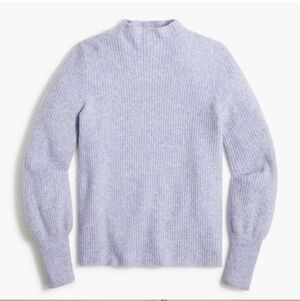 J. Crew Mockneck Ribbed Sweater In Softest Yarn